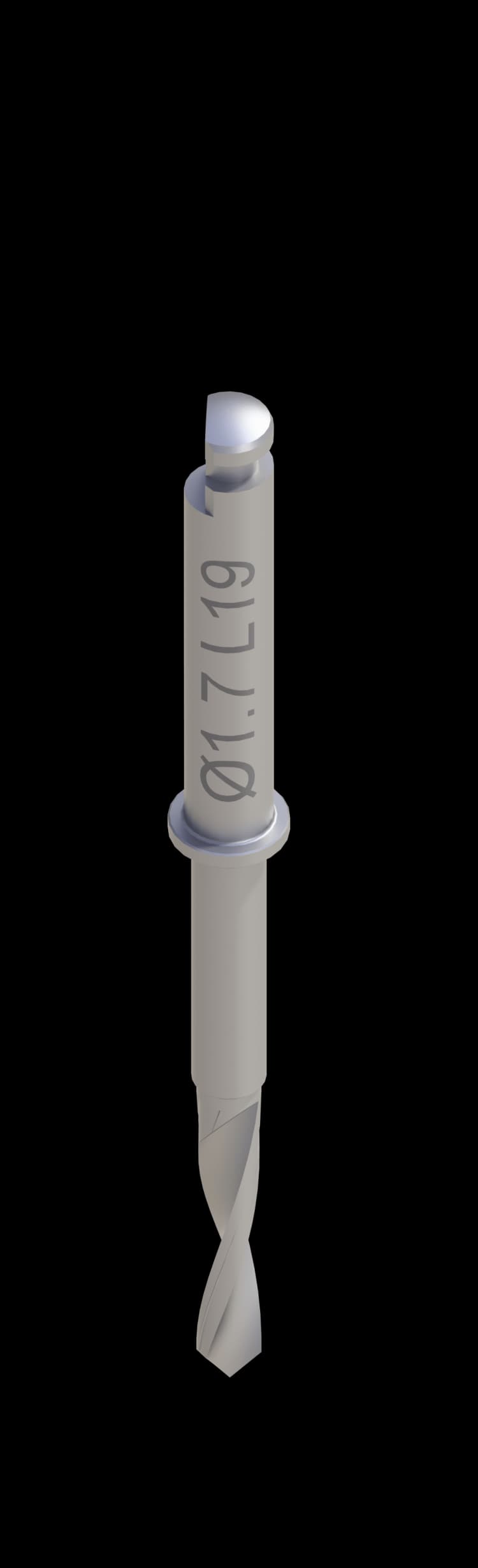 Anchoring Drill S-2.0, 2.0/1.7mmDx19mmL
